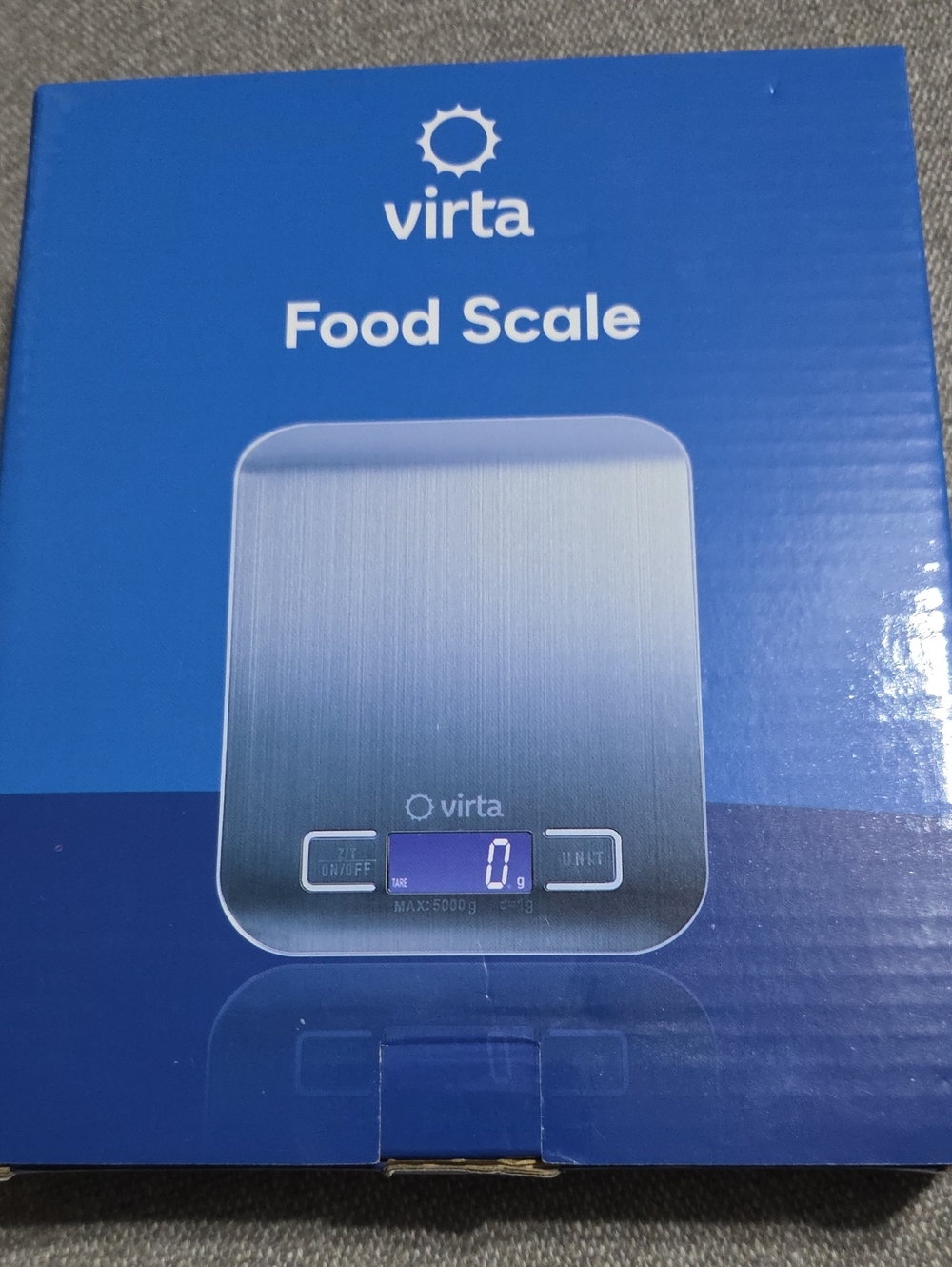 Stainless Steel Food Scale - Silver NEW